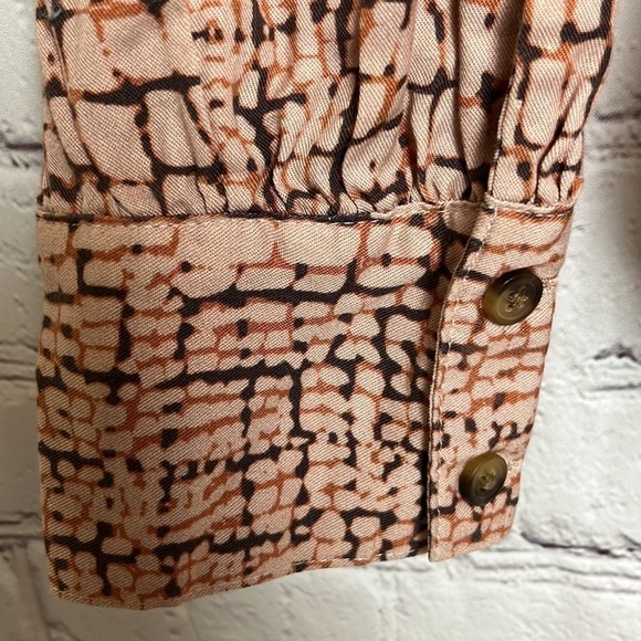 Viktoria Dahlberg Snakeskin Print Button Down Blouse - Picture 9 of 13